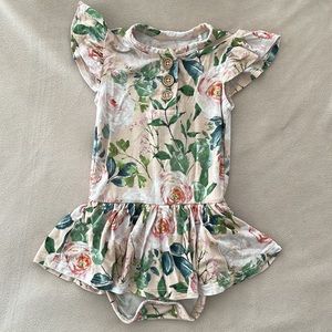 Posh Peanut floral bodysuit